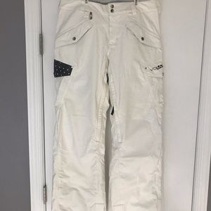 Volcom White Snow Ski Pants